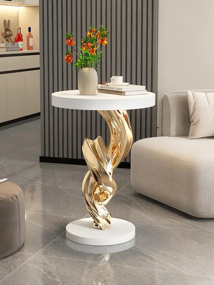 Modern Abstract Sculpture Table, Furniture, Sofa, Coffee Table, Side Table, Creative Corner Table, Home Light Luxury Decoration - Pacisia