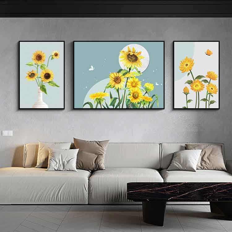Modern Abstract Triptych Canvas Art - Living Room Decoration - Pacisia
