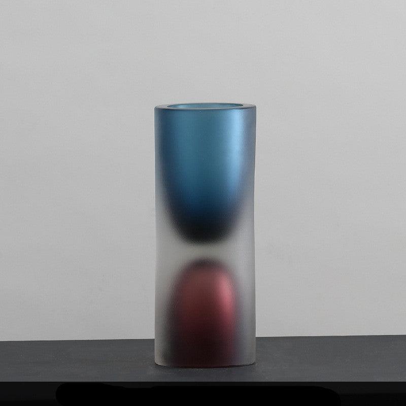 Modern And Simple Double Hollow Glass Vase Decoration Model Room - Pacisia