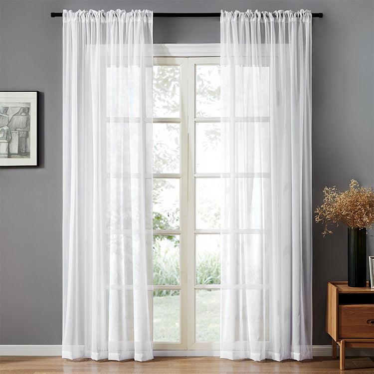 Modern And Simple Pure Color Cotton And Linen Window Screen - Pacisia