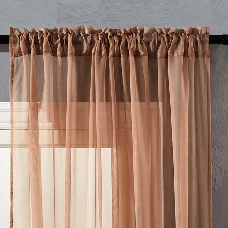 Modern And Simple Pure Color Cotton And Linen Window Screen - Pacisia