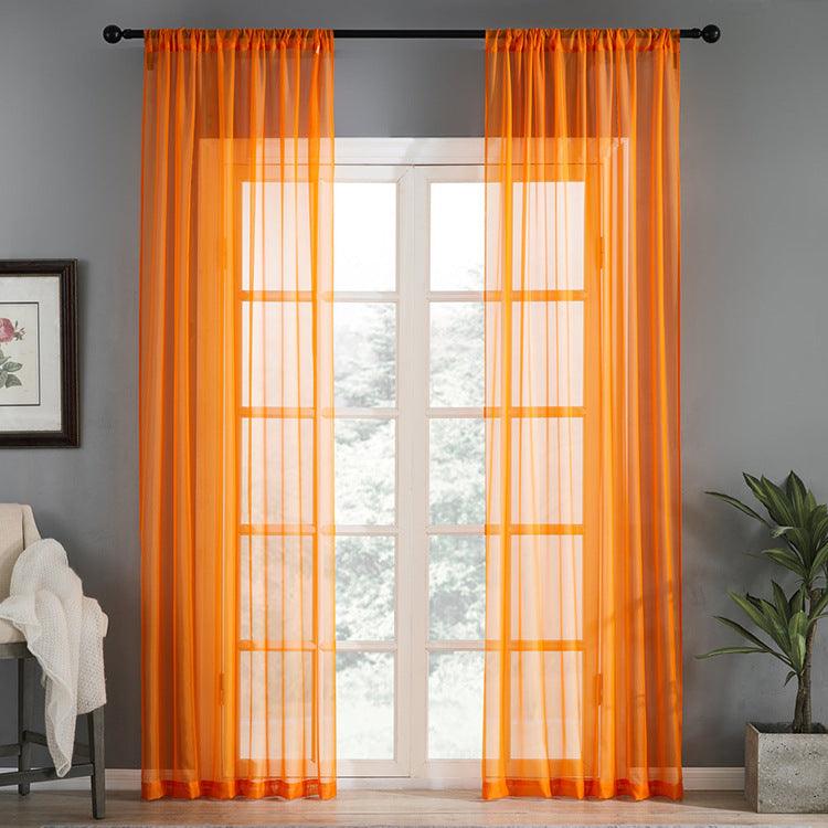 Modern And Simple Pure Color Cotton And Linen Window Screen - Pacisia