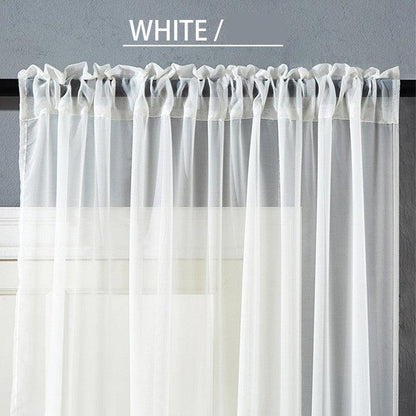 Modern And Simple Pure Color Cotton And Linen Window Screen - Pacisia