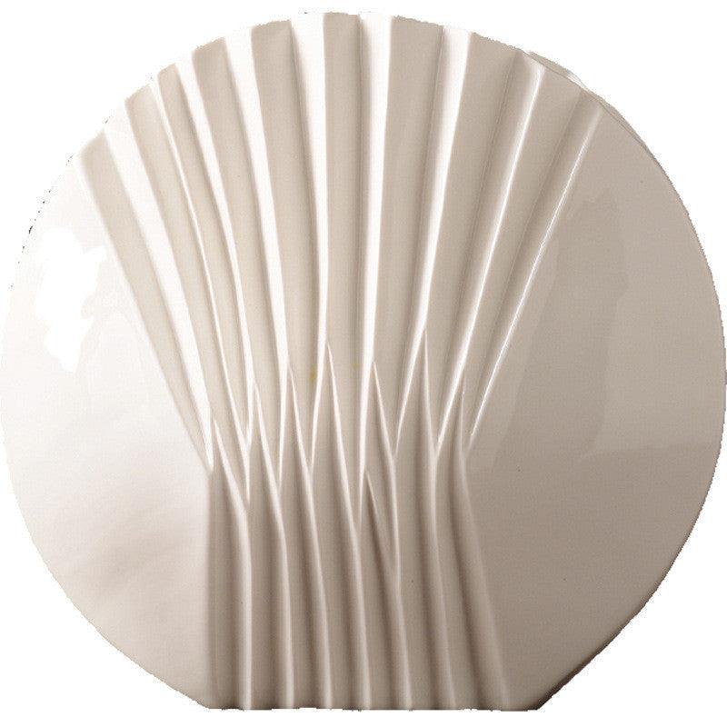 Modern And Simple White Shell Ceramic Vase Decoration - Pacisia