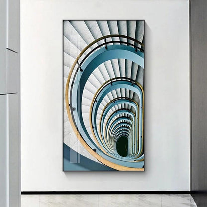 Modern Architectural Canvas Wall Art - Bright and Minimalist Decorative Poster - Pacisia