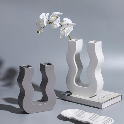 Modern Ceramic Vase Candlestick Ornaments - Pacisia