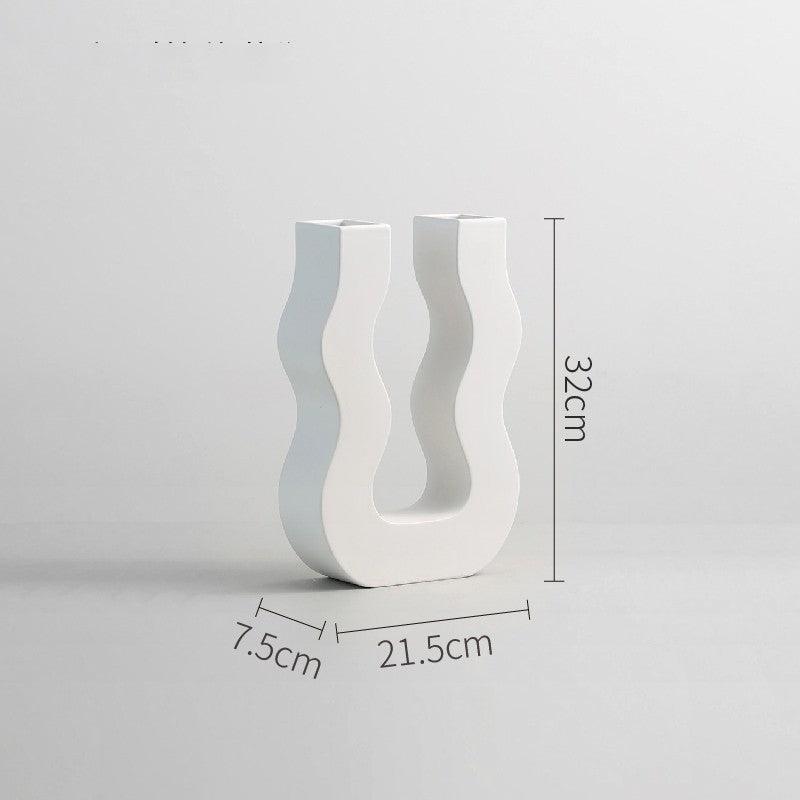 Modern Ceramic Vase Candlestick Ornaments - Pacisia