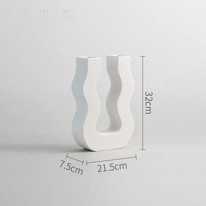 Modern Ceramic Vase Candlestick Ornaments - Pacisia