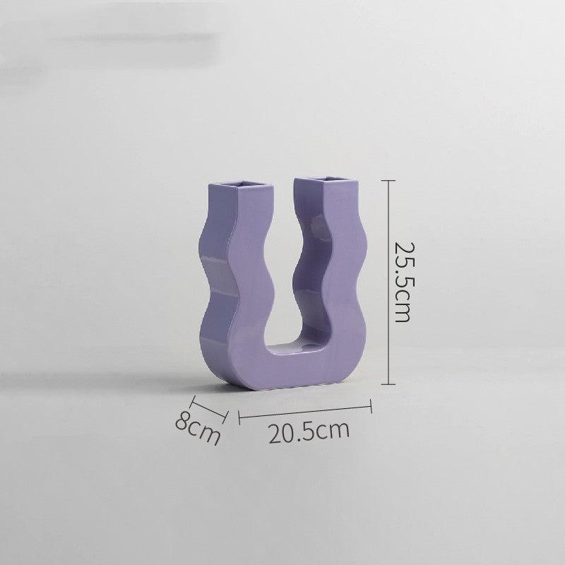 Modern Ceramic Vase Candlestick Ornaments - Pacisia