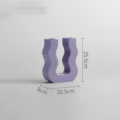 Modern Ceramic Vase Candlestick Ornaments - Pacisia