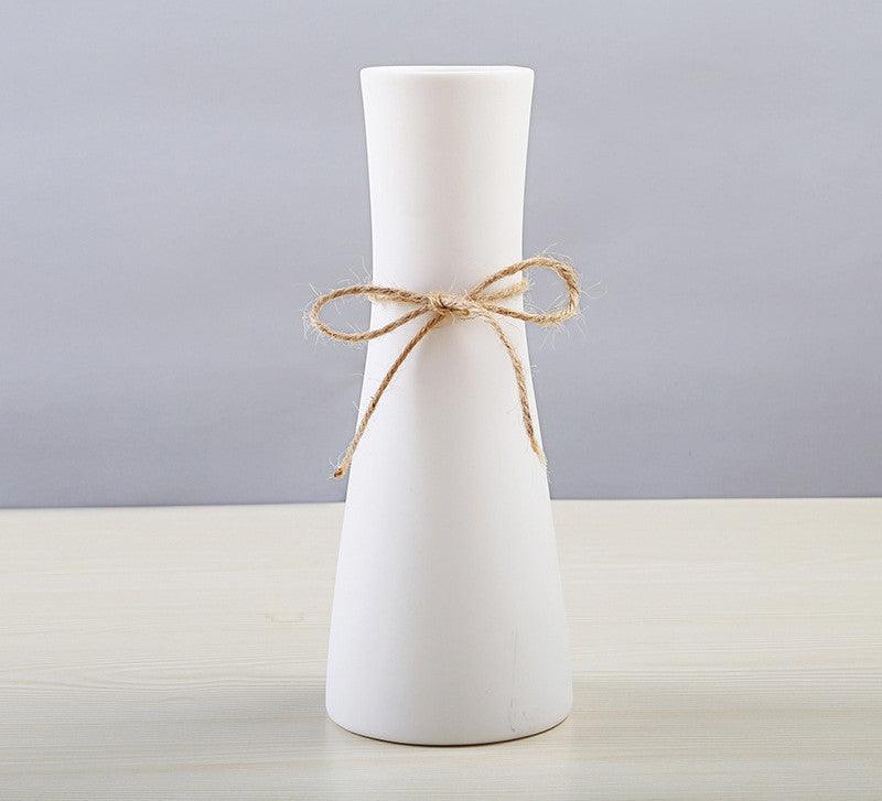 Modern Ceramic Vase Creative Fashion White - Pacisia