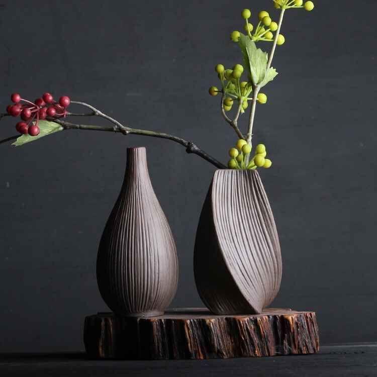 Modern Chinese Style Geyao Vase Retro Home Decoration - Pacisia