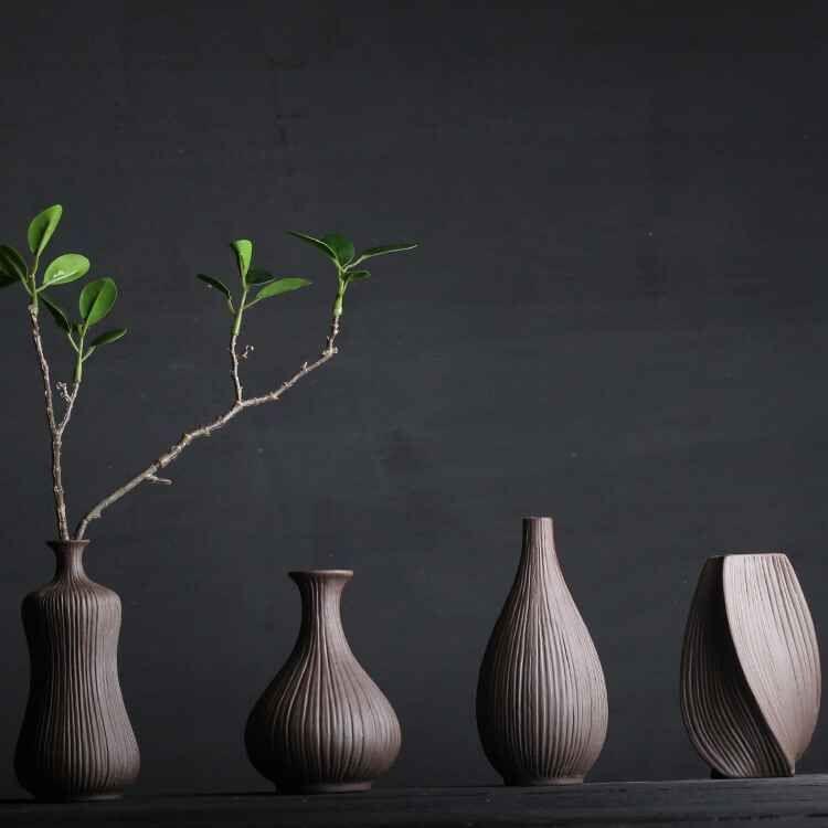 Modern Chinese Style Geyao Vase Retro Home Decoration - Pacisia