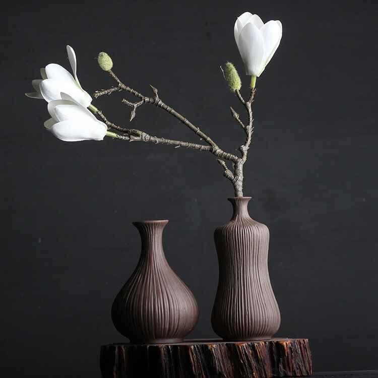 Modern Chinese Style Geyao Vase Retro Home Decoration - Pacisia