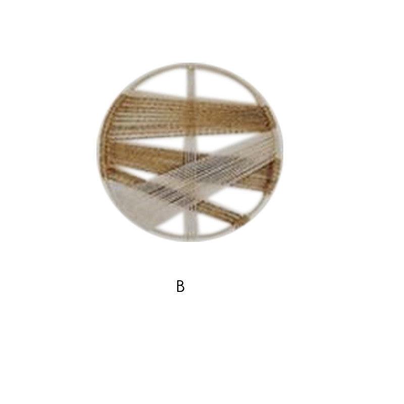 Modern Cotton Linen Woven Round Wall Decor Tapestry - Pacisia