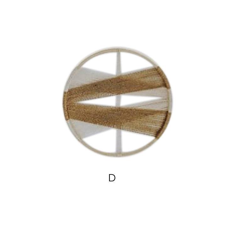 Modern Cotton Linen Woven Round Wall Decor Tapestry - Pacisia