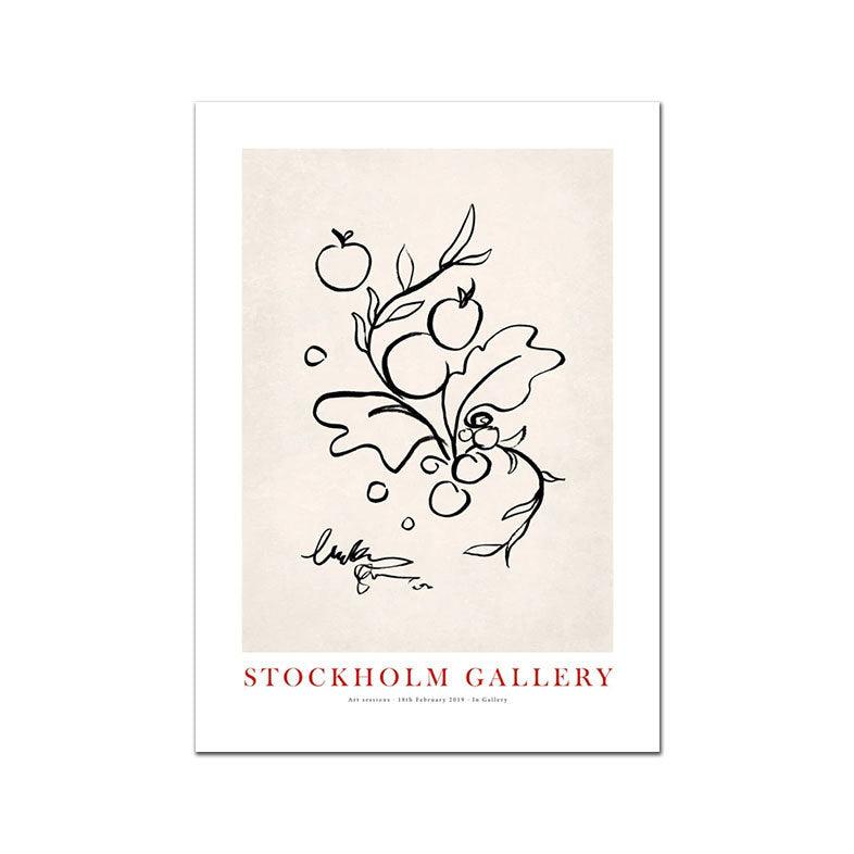 Modern Framed and Frameless Decorative Canvas Wall Art - Minimalist Floral Designs - Pacisia