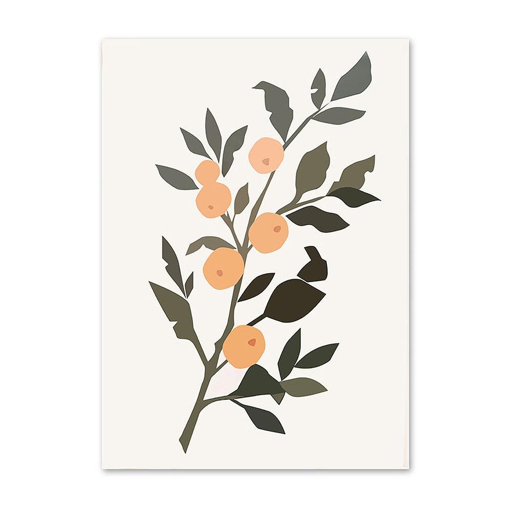 Modern Framed and Frameless Decorative Canvas Wall Art - Minimalist Floral Designs - Pacisia