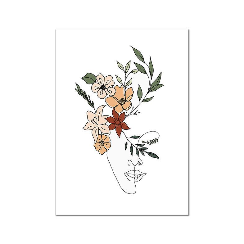 Modern Framed and Frameless Decorative Canvas Wall Art - Minimalist Floral Designs - Pacisia