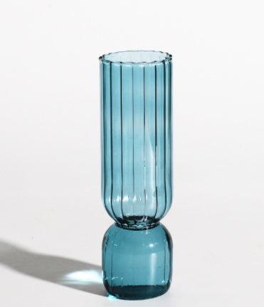 Modern Glass Bubble Vase Art Colored Transparent Small Bottle Decorative Flower Pot - Pacisia