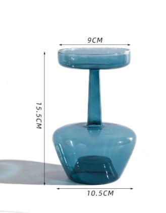 Modern Glass Bubble Vase Art Colored Transparent Small Bottle Decorative Flower Pot - Pacisia