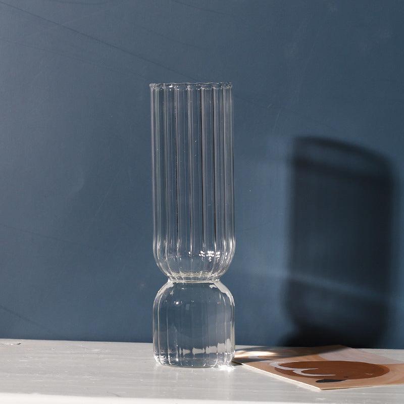 Modern Glass Vase Bubble Vase Art Colored Transparent Small Bottle Decorative Flower Pot - Pacisia