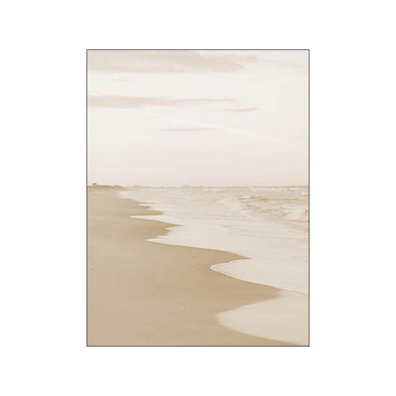 Modern Gold Foil Beach Canvas Art Wall Painting - Pacisia