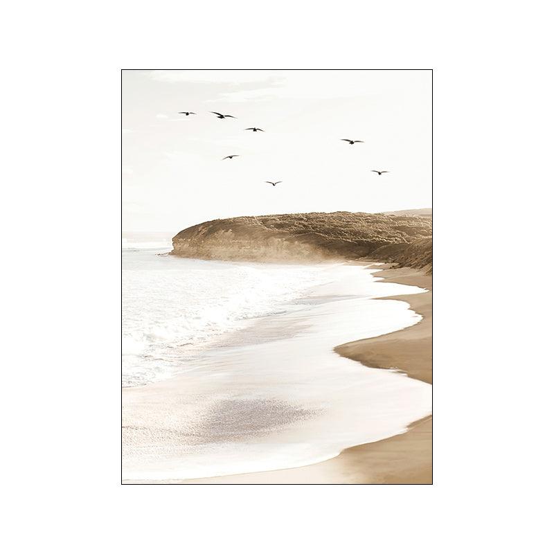 Modern Gold Foil Beach Canvas Art Wall Painting - Pacisia