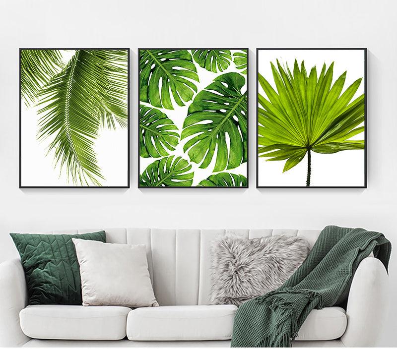 Modern Green Plant Wall Art - Home Decor Canvas Painting - Pacisia