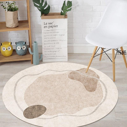 Modern Home Crystal Velvet Round Carpet Floor Mat - Pacisia