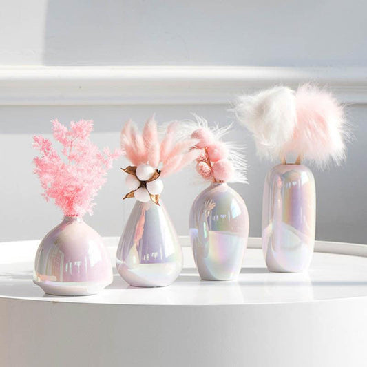 Modern Home Furnishings Colorful Pearl Glitter Ceramic Vase - Pacisia