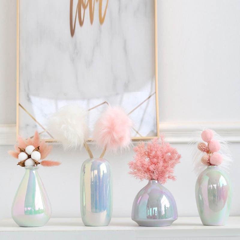 Modern Home Furnishings Colorful Pearl Glitter Ceramic Vase - Pacisia