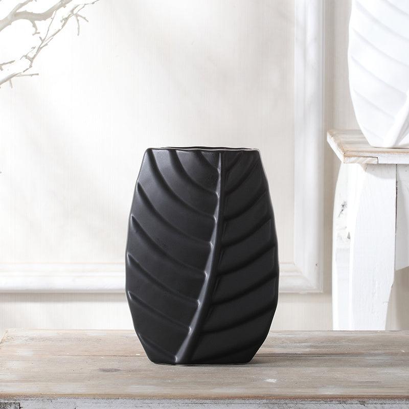 Modern Leaves Shape TV Cabinet Nordic Table Decorations Home Decor Luxury Ceramic Vase - Pacisia