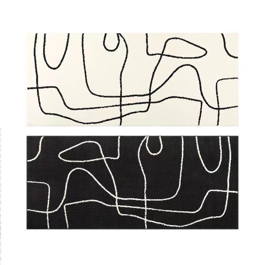 Modern Light Luxury Carpet Living Room Abstract Lines Non-slip - Pacisia