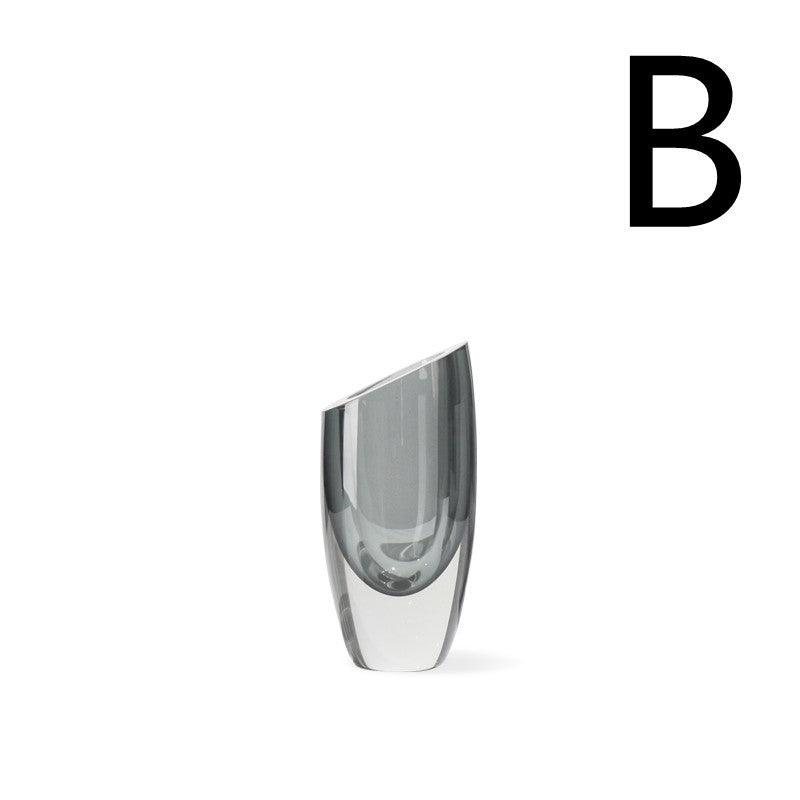 Modern Light Luxury Style Glass Vase Home Soft Decoration Model Room - Pacisia