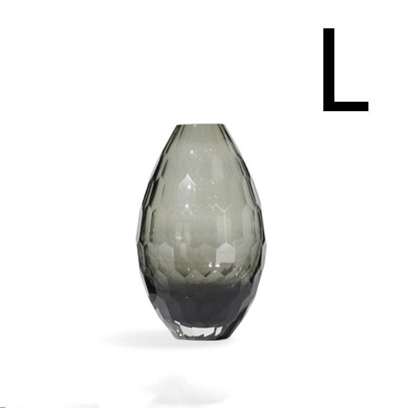 Modern Light Luxury Style Glass Vase Home Soft Decoration Model Room - Pacisia