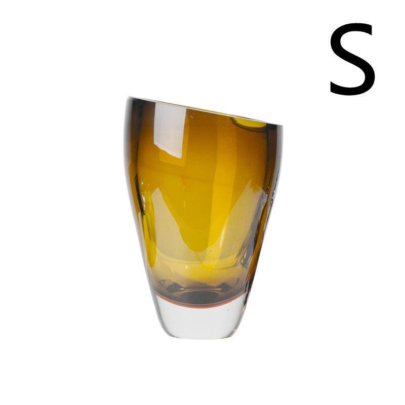 Modern Light Luxury Style Glass Vase Home Soft Decoration Model Room - Pacisia