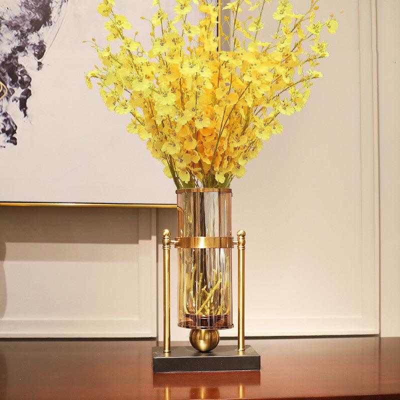 Modern Light Luxury Style Marble Vase Decoration Living Room Flower Arrangement - Pacisia