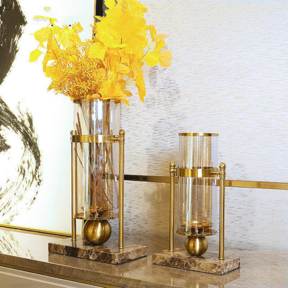 Modern Light Luxury Style Marble Vase Decoration Living Room Flower Arrangement - Pacisia