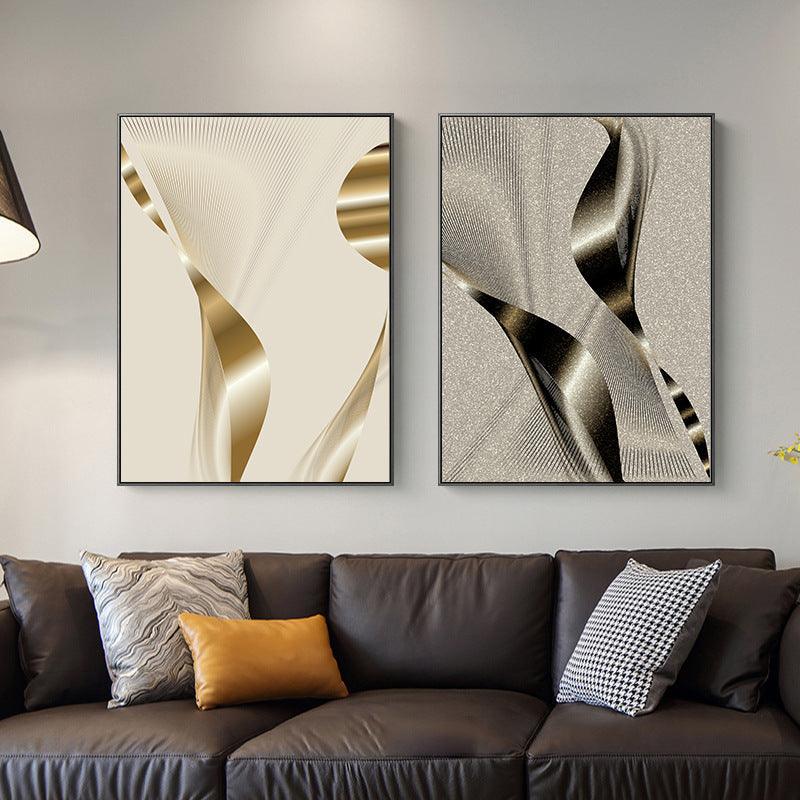 Modern Minimalist Abstract Canvas Art - Three-Piece Framed Wall Decor - Pacisia