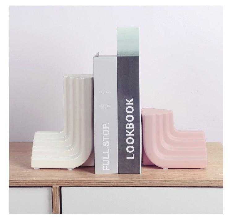 Modern Minimalist Ceramic Bookend Small Ceramic Ornaments - Pacisia