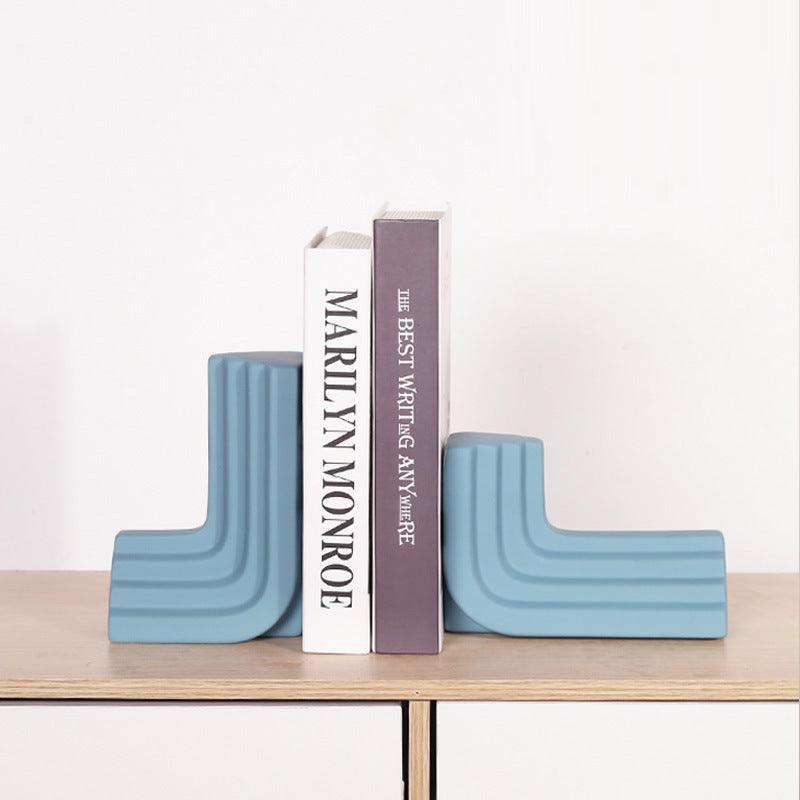 Modern Minimalist Ceramic Bookend Small Ceramic Ornaments - Pacisia