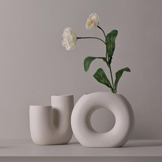 Modern Minimalist Ceramic Vase Art Decorative Ornaments - Pacisia