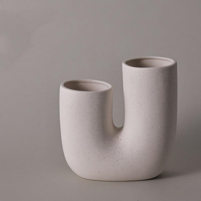 Modern Minimalist Ceramic Vase Art Decorative Ornaments - Pacisia