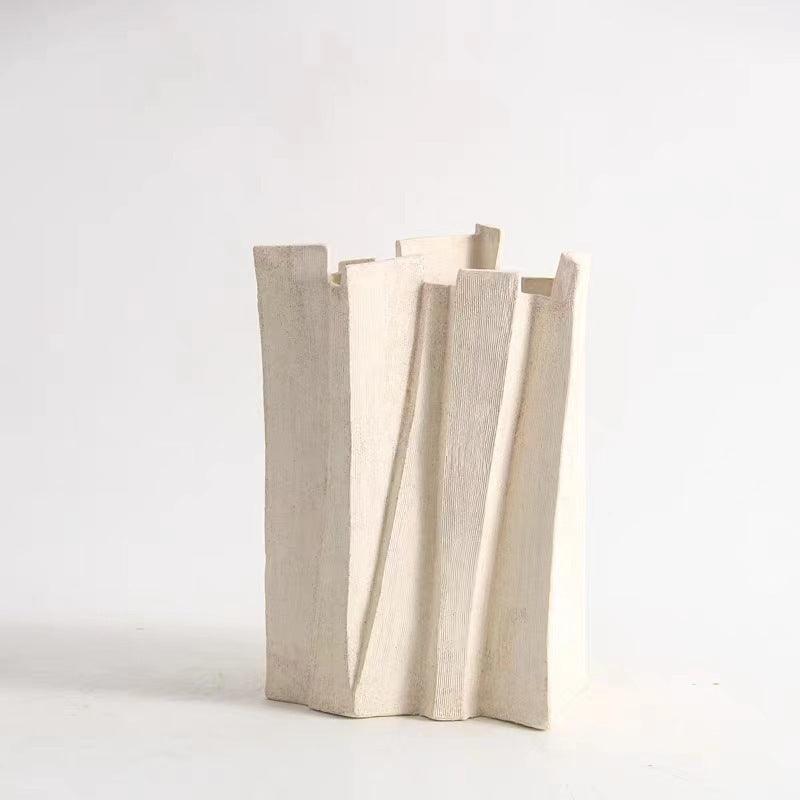 Modern Minimalist Creative Irregular Ceramic Vase - Pacisia