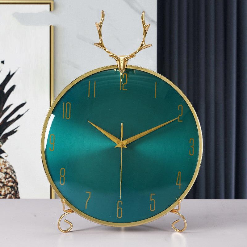Modern Minimalist Living Room Desktop Decoration Ornaments Creative Agate Mute Clock - Pacisia