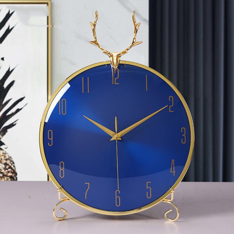 Modern Minimalist Living Room Desktop Decoration Ornaments Creative Agate Mute Clock - Pacisia