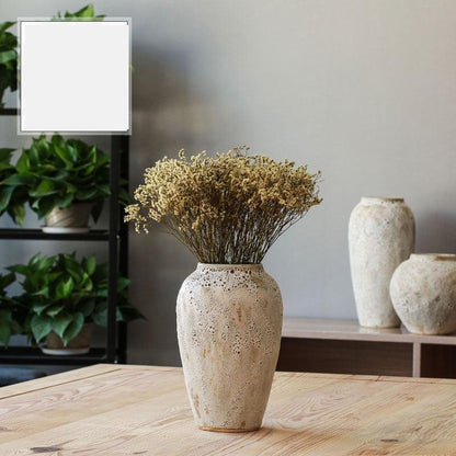 Modern Minimalist Living Room Pottery Dried Flower Vase - Pacisia