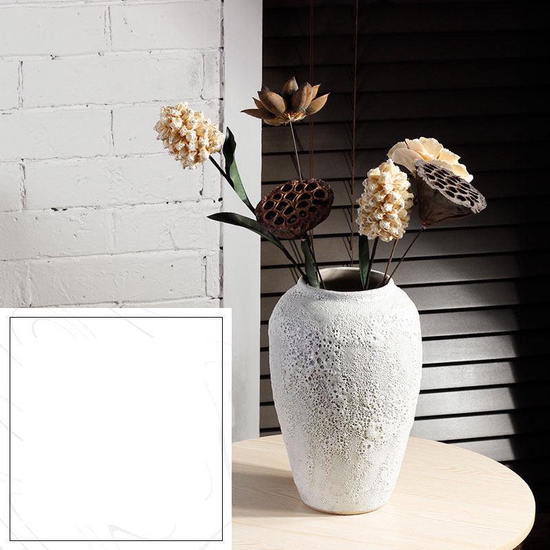 Modern Minimalist Living Room Pottery Dried Flower Vase - Pacisia