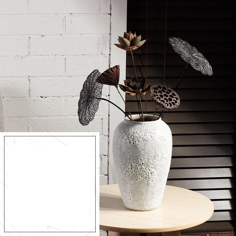 Modern Minimalist Living Room Pottery Dried Flower Vase - Pacisia